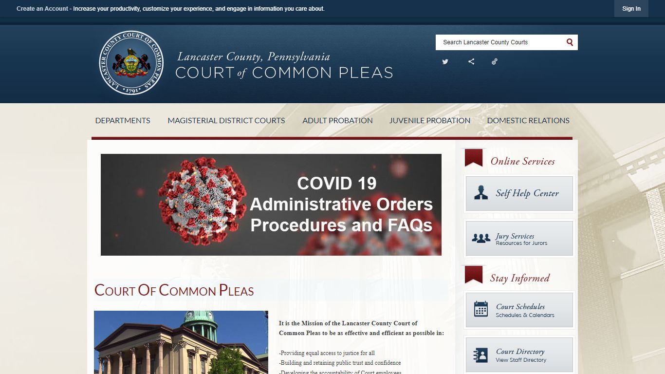 Magisterial District Courts | Lancaster County Courts, PA - Official ...